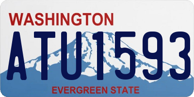 WA license plate ATU1593
