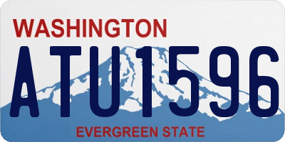 WA license plate ATU1596