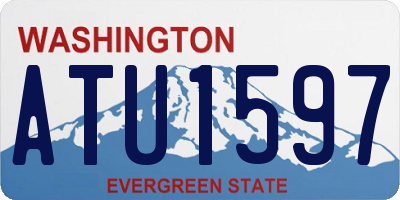 WA license plate ATU1597