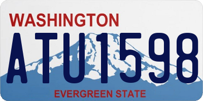WA license plate ATU1598