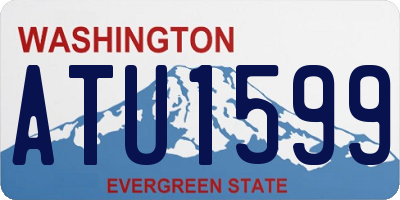 WA license plate ATU1599