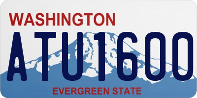 WA license plate ATU1600