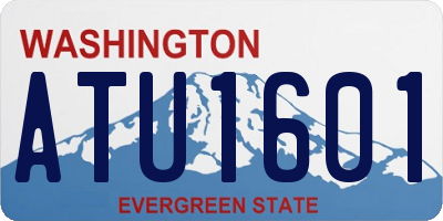WA license plate ATU1601