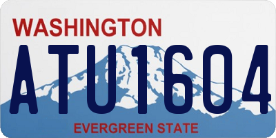 WA license plate ATU1604