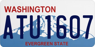 WA license plate ATU1607