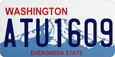WA license plate ATU1609