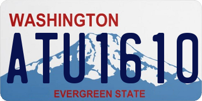 WA license plate ATU1610