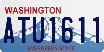 WA license plate ATU1611