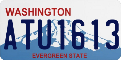 WA license plate ATU1613