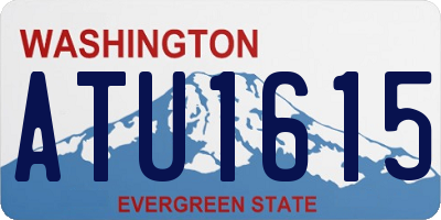 WA license plate ATU1615