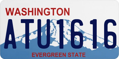 WA license plate ATU1616