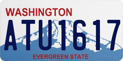 WA license plate ATU1617