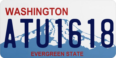 WA license plate ATU1618