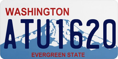 WA license plate ATU1620