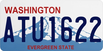 WA license plate ATU1622