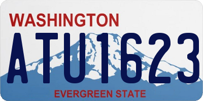 WA license plate ATU1623