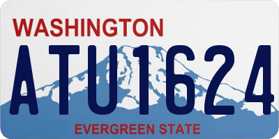 WA license plate ATU1624