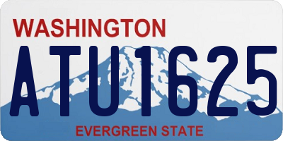 WA license plate ATU1625