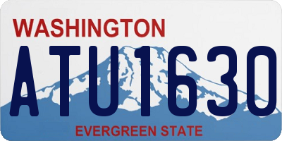 WA license plate ATU1630