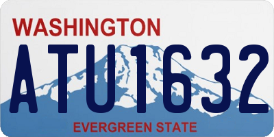 WA license plate ATU1632