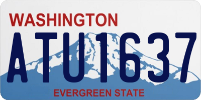 WA license plate ATU1637