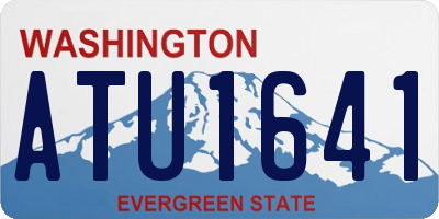 WA license plate ATU1641