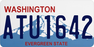 WA license plate ATU1642