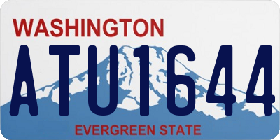 WA license plate ATU1644