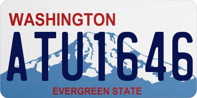 WA license plate ATU1646