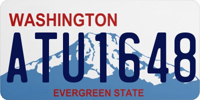 WA license plate ATU1648