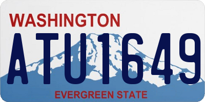 WA license plate ATU1649