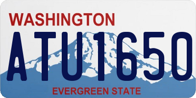 WA license plate ATU1650