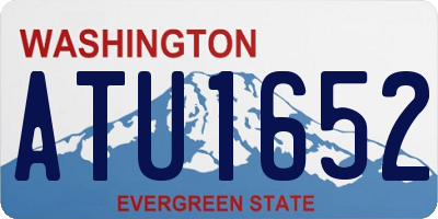 WA license plate ATU1652