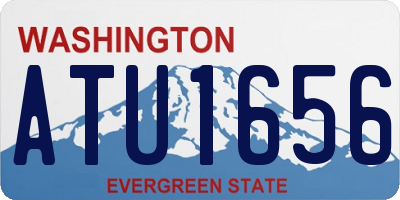 WA license plate ATU1656