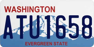 WA license plate ATU1658