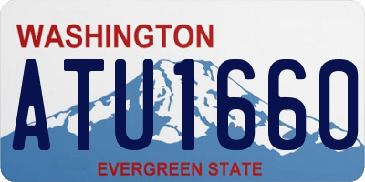 WA license plate ATU1660