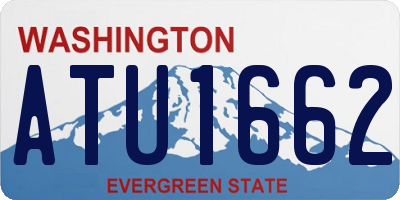 WA license plate ATU1662
