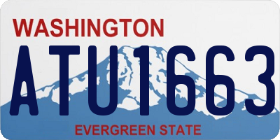 WA license plate ATU1663