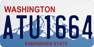 WA license plate ATU1664