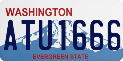 WA license plate ATU1666