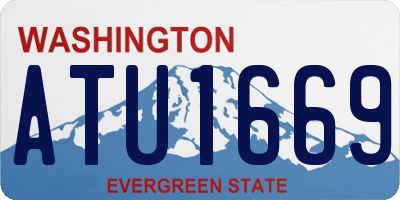 WA license plate ATU1669