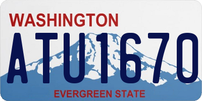 WA license plate ATU1670