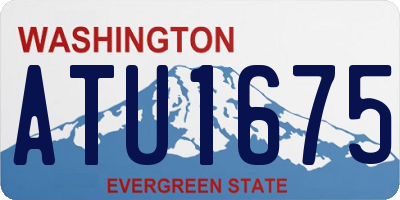 WA license plate ATU1675