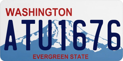 WA license plate ATU1676