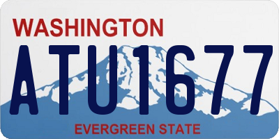 WA license plate ATU1677