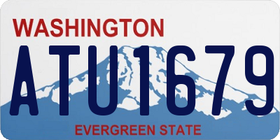 WA license plate ATU1679