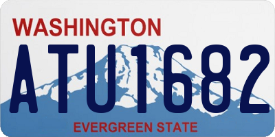 WA license plate ATU1682