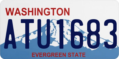 WA license plate ATU1683