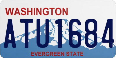 WA license plate ATU1684