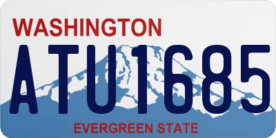 WA license plate ATU1685
